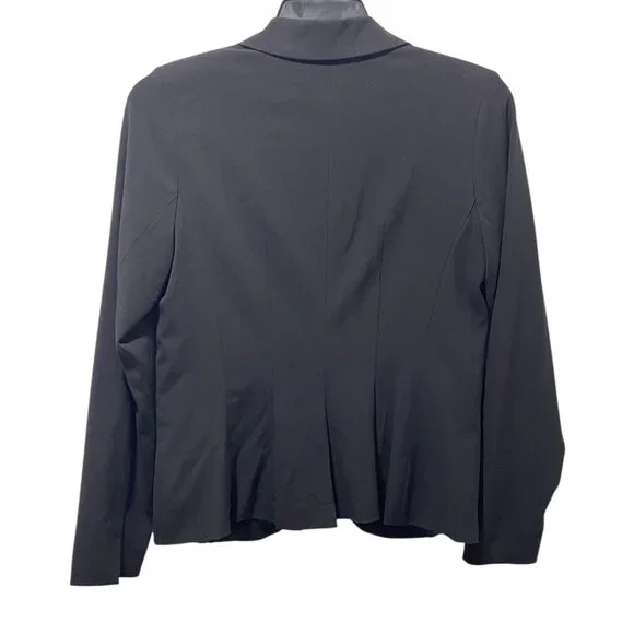 XOXO Women’s Black Blazer Size L Single Button Office Work Jacket - Picture 2 of 12